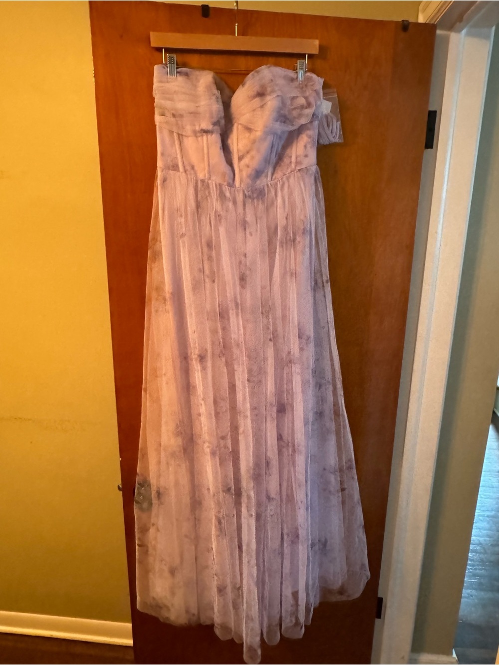 Dessy collection lilac dress